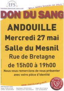 AFFICHE Don du sang 27.05.2015